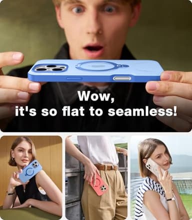 TORRAS 360° Spin Magnetic Stand for iPhone 16 Pro Max Case, Fit for MagSafe, Military Grade Protective Case for iPhone 16 Pro Max Phone Case Ostand with Kickstand Rotatable, Sapphire Blue, 6.9 inch - Image 9