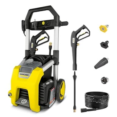 Kärcher Pressure Washer K1700, CETA Certified, 3 Spray Nozzles, Detergent Tank, for Cars, Driveways, Siding, Patios, 1.2 max. GPM - Image 1