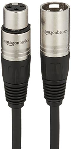 Amazon Basics XLR Male to Female Microphone Cable for Speaker or PA System, All Copper Conductors, 6MM PVC Jacket, 6 Foot, Black - Image 3