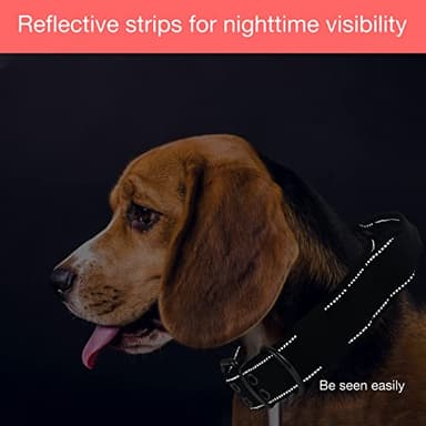Yunleparks Reflective Dog Collar Heavy Duty Tactical with Control Handle and Metal Buckle for Dog Training(Medium, Black) - Image 3