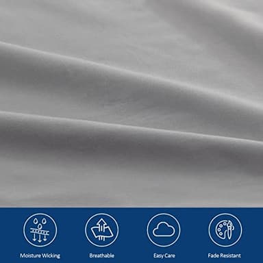 Extra Deep Pocket Queen Sheet Sets for Air Mattress - Deep Pocket Sheets Queen Size Sets - Sheets with Pocket on Side - Easily Fits Extra Deep 16 in to 24 in Pillow Top Air Mattress (Grey) - Image 3