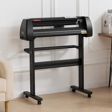 VEVOR 28-inch Cutting Machine for Vinyl, Features LCD Screen, Dual Adjustable Spring Rollers for Sign Crafting, Includes Signmaster for Creative Design & Cutting - Image 8