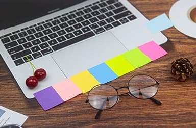 24 Pads) Sticky Notes 1.5x2 in, 8 Colors Post Self Sticky Notes Pad Its, Bright Post Stickies Colorful Sticky Notes for Office, Home, School, Meeting, 75 Sheets/pad - Image 5