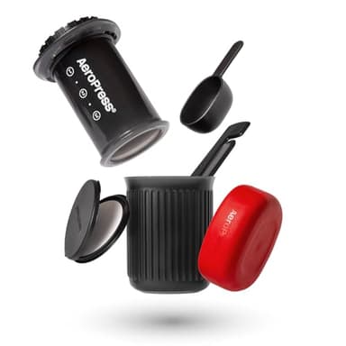 AeroPress Go, Extra Small Portable Coffee Maker Kit, Travel, Hiking & Camping, All-in-One French Press, Pour-Over & Espresso Style Manual Brewer, 2 Min Brew Makes a Less Bitter, More Flavorful Cup - Image 3