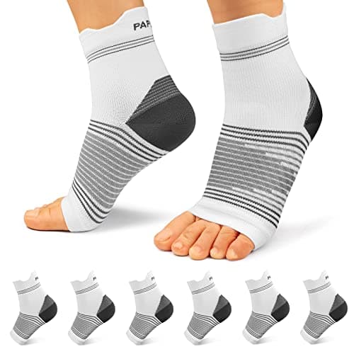 PAPLUS Ankle Brace Compression Socks (6 Pairs) for Men and Women. Plantar Fasciitis Socks with Foot Arch Support for Pain Relief - Image 1
