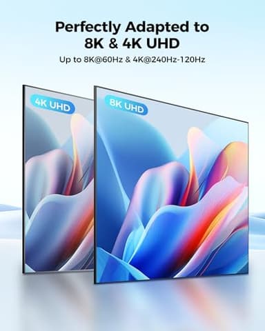 Silkland 8K 4K Mini HDMI to HDMI Cable 6.6FT, Mini HDMI 2.1 Cord [8K 60Hz, 4K@240Hz 144Hz 120Hz, Upgrade Braided] 48Gbps, Compatible with Camera, Camcorder, Laptop, Tablet, Monitor, Raspberry Pi Zero - Image 9