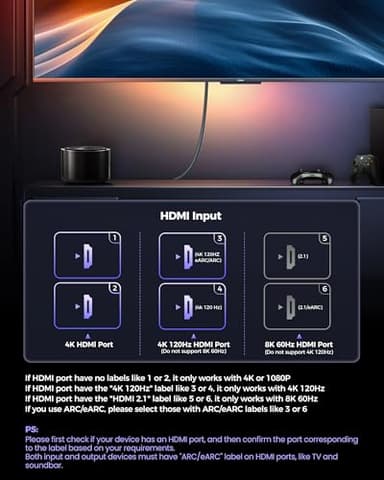 Silkland Certified HDMI 2.1 Cable, [4K@240Hz 144Hz 120Hz, 8K@60Hz] 1440P Ultra High Speed HDMI Cable 48Gbps (Upgrade Braided), HDR10+, eARC, HDCP 2.3, Compatible for Xbox/PS5/PS4/Roku TV-6.6ft - Image 3