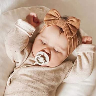 Niceye Baby Girls Headbands with Bows Handmade Hair Accessories Stretchy Hairbands for Newborn Infant Toddler - Image 4