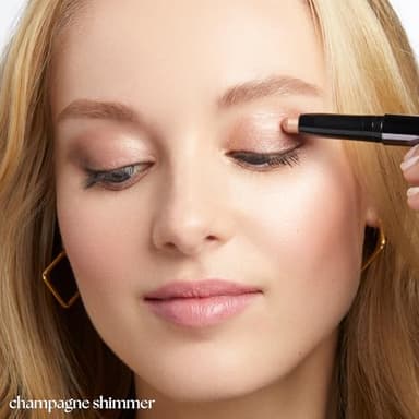 Julep Eyeshadow 101 Cream-to-Powder Waterproof Shadow Stick – Champagne Shimmer – Long-Lasting, Crease-Proof, Medium Golden-Beige Shimmer Cream Eyeshadow with Built-in Smudger - Image 3