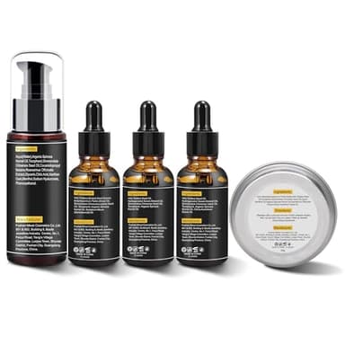 Beard Kit for Men Grooming & Care W/3 Pack Beard Oil, Wash, Balm, Comb, Brush, Scissors,Anniversary Valentines Birthday Fathers Gifts Idea for Husband Him Boyfriend Dad Men Christmas Stocking Stuffers - Image 8