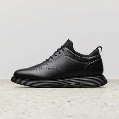 Bruno Marc Men's MaxFlex Dress Sneakers Oxfords Casual Wingtip Brogue Shoes,Size 11,All Black,SBOX2326M - Image 3