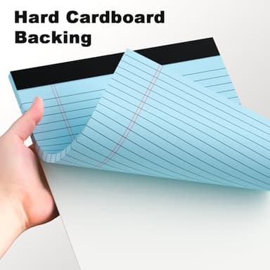 AILZFEI Colored Legal Pads 8.5 x 11 Note Pads 8.5x11 inch, Wide Ruled Clear Print Writing Pads 30 Sheets/Pad, 20lb Colored Paper, Perforated Notepad with Sturdy Back (4 Pads) - Image 6