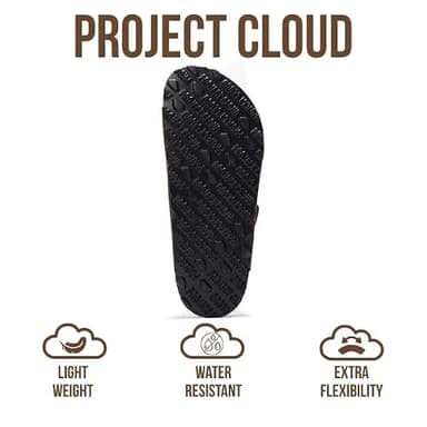 Project Cloud Genuine Leather Flat Sandals Women 2025 Beach Essentials Womens Sandals Memory Foam Vacation Essentials Slides for Women Footwear (Venita, TANDIS,6) - Image 4