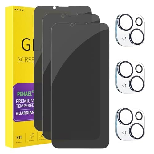 PEHAEL 3Pack for iPhone 8 Plus/iPhone 7 Plus Privacy Screen Protector Anti-Spy Tempered Glass Film 9H Hardness Easy Installation Bubble Free [5.5 inch] - Image 1