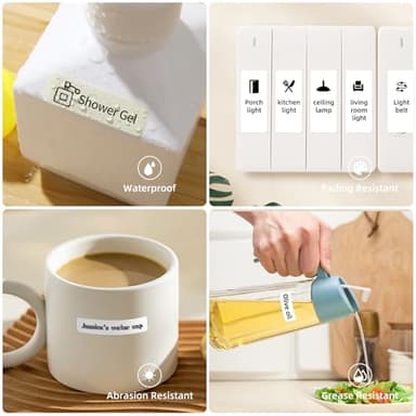 NIIMBOT D110 Label Maker Machine with Label, Small Label Printer Bluetooth Connection Multiple Templates Available for Phone Easy to Use for Office Home Organization Rechargeable White - Image 6