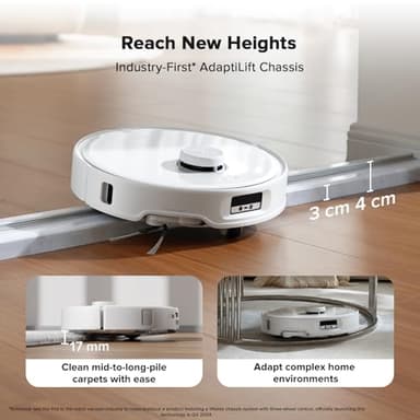 roborock Qrevo Curv Robot Vacuum and Mop, 18,500Pa Suction, Zero-Tangling, AdaptiLift Chassis, FlexiArm Technology, Hot Water Mop Washing & Dock Self Cleaning, Al Obstacle Recognition - Image 4