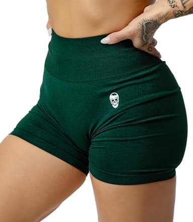 Gymreapers Seamless Shorts Infinity High Waist Biker Workout Scrunch Shorts for Women Athletic Gym Running Pilates Yoga Sport Short (Reef) - Image 4