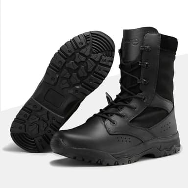 Men's Tactical Boots For Men Lightweight Black Military Boots Army Combat Hunting Jungle Hiking Work Boots Size 7 - Image 2