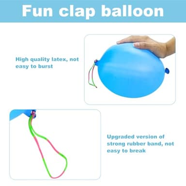 GOLF Punch Balloons,36Pcs Punching Balloon for Kids Heavy Duty Party Favors, Assorted Color Bounce Balloons with Colored Rubber Band Handle for Birthday,Wedding - Image 4
