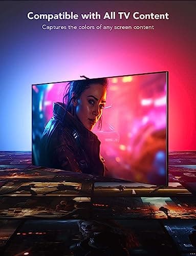 Govee Envisual TV Backlight T2 with Dual Cameras, 16.4ft RGBIC Wi-Fi LED Backlights for 75-85 inch TVs, Double Light Beads, for Home Decorations, Smart App Control, Music Sync - Image 4