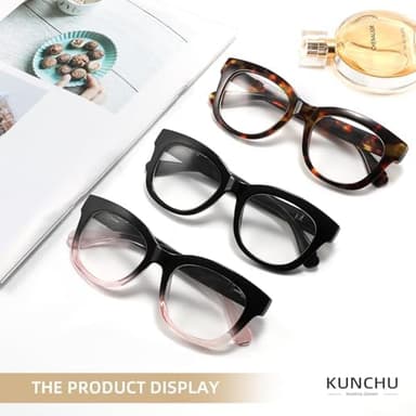 Reading Glasses for Women - Oprah Blue Light Reading Glasses with Spring Hinge, Anti-Glare/Eyestrain Computer Readers - Image 5
