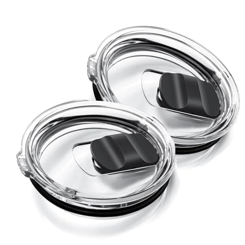 2Pcs 30oz Yeti Tumbler Lids, Replacement Yeti Tumbler Lids with Magnetic Slider Switch, for 30 oz Tumbler, 14 oz Mug 35oz Straw Mug, Spill Proof Coffee Cup Cover Lids, BPA Free - Image 1