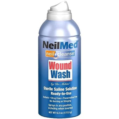 NeilMed Cleanse Sterile Saline Wound Wash, 6.3 Ounce - Image 4