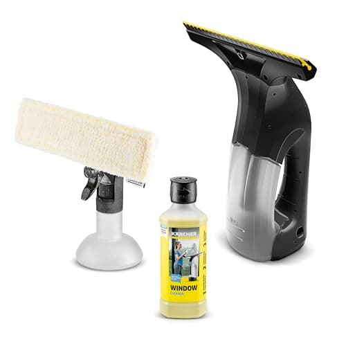 Kärcher WV 1 Plus Black Edition Window Vacuum Squeegee - for Showers, Mirrors, Glass, & Countertops - 10 in. Squeegee Blade - Image 1