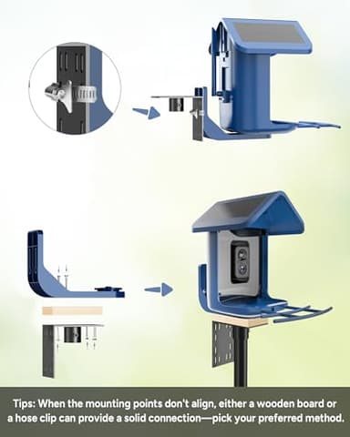Onlyfly Bird Feeder Pole Stand – 74.5 Inch Height Feeding Station with 1-Inch Dia Heavy Duty for Hanging Feeders, Bird House Pole Mount Kit for Outdoor, Slip-Fit Connection - Image 5