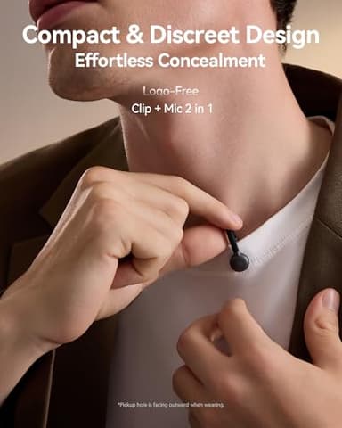 Hollyland Lark M2S Mini Combo (Camera RX+Type-C RX) Wireless Microphone for Camera/iPhone/Android/Laptop, 7g Lightweight, Titanium Clip, 300m Range, Content Creators, Online-Teaching, Streaming - Image 2