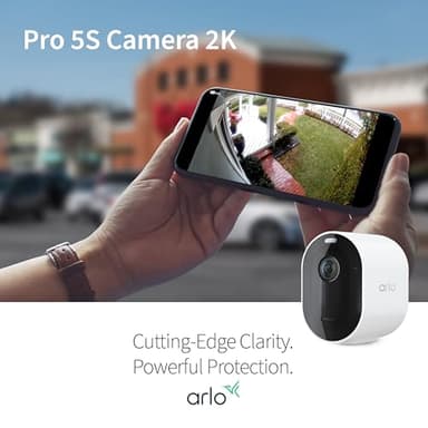 Arlo Pro 5S Spotlight Security Camera 2K HDR | Outdoor | Wireless | Dual-Band Wi-Fi Connects to the Strongest Network | 12X Zoom, 2-Way Audio, Siren, Color Night Vision, Live Stream White - Image 8