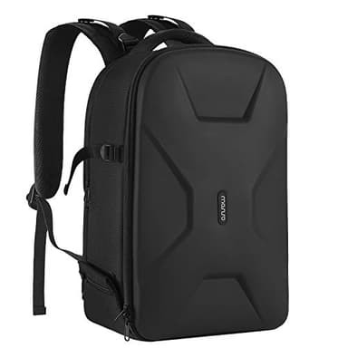 MOSISO Camera Backpack, DSLR/SLR/Mirrorless Photography Camera Bag 15-16 inch Waterproof Hardshell Case with Tripod Holder&Laptop Compartment Compatible with Canon/Nikon/Sony, Black - Image 1