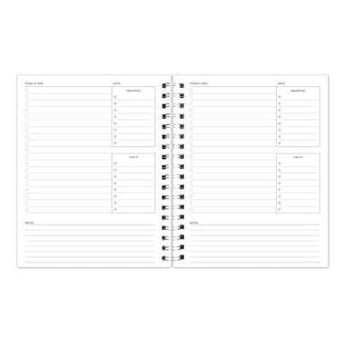 Blueline 2022, Blueline Undated Task Planner, Duvet Laminated Cover, Black, 9.25" x 7.25", 270 Pages (B310.81) - Image 3