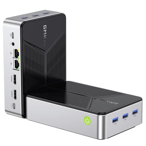 GMKtec Mini PC NAS, G9 Intel N150 Dual Boot with OS Pro Linux Desktop Computer 12GB DDR5 64GB EMMC + 2TB M.2 SSD, 4*M.2 NVMe Slots, Dual NIC 2.5GbE, USB-C/USB 3.2 10Gbps, Network Attached Storage - Image 1
