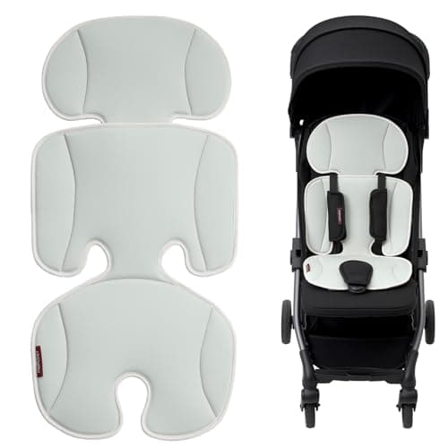 Momcozy Stroller Cooling Pad | Universal Soft Cooler Pad, Breathable & Adjustable Car Seat Liner | Detachable 2-Piece Cooling Cushion | Fits Strollers, Car Seat, High Chair, Bassinet, Swing - Image 1