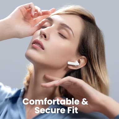 Ear Buds Bluetooth Headphones 50H Playtime Wireless Earbuds with Wireless Charging Case Dual LED Display Bluetooth earbuds Deep Bass Stereo in Ear Headphones for Smartphone Laptop Sports Workout White - Image 5