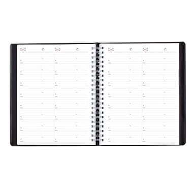 Brownline® 2025 Essential Daily Professional Planner, Four-Person Appointment Book, 12 Months, January to December, Twin-Wire Binding, 11" x 8.5", Black (CB960.BLK-25) - Image 4