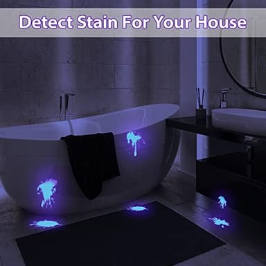 MOWETOO UV Flashlight, Portable Blacklight Flashlight, LED Torch with White and Ultraviolet Light Combo, Black Light Pet Urine Detector for Dog Cat Pee, ID Check, AC Leak, Bed Bug, Rocks, Resin - Image 6