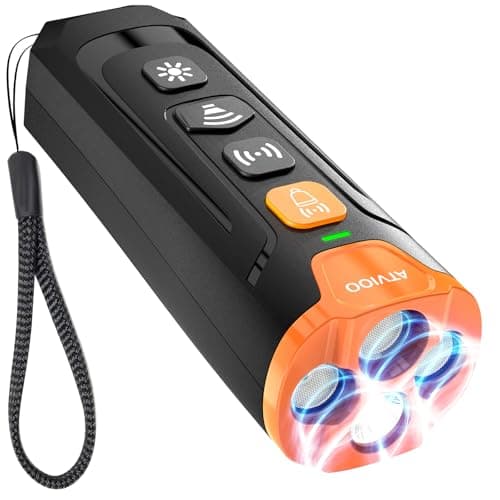 Dog Bark Deterrent Device - Ultrasonic Anti-Barking Devices with 3X Sonic Emitters, Up to 50FT Long Range & Rechargeable Bark Control - Safe for Dogs Training - Indoor & Outdoor (Black) - Image 1