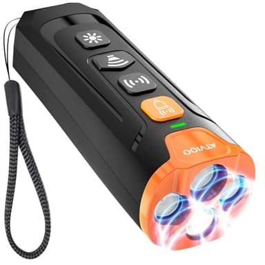 Dog Bark Deterrent Device - Ultrasonic Anti-Barking Devices with 3X Sonic Emitters, Up to 50FT Long Range & Rechargeable Bark Control - Safe for Dogs Training - Indoor & Outdoor (Black) - Image 1