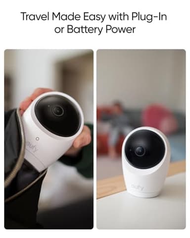 eufy Security Baby Monitor E20 with 2K HD Camera, 5'' 720p Display, Hybrid Wi-Fi & No Wi-Fi Connection, Pan-Tilt, 4X Zoom, Portable Camera with Built-in Battery, 24/7 Recording in App, ANR - Image 4