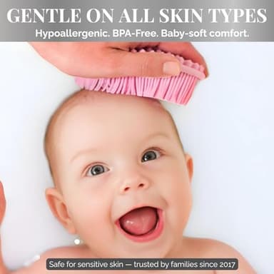 Avilana Silicone Body Scrubber – Gentle Shower Brush & Loofah Alternative- Food Grade & Lab Tested – Fast-Drying, Hygienic, BPA-Free Silicone Body Gentle Exfoliator (Green, Massage) - Image 9