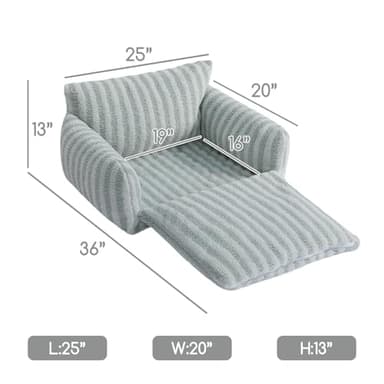 Hollypet Cat Bed Fluffy Plush Mutifuctional Double-Layer Soft Pet Couch Orthopedic Sofa Nest Beds for Small Cats and Dogs, Gray (25x20x13 inch) - Image 3