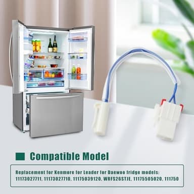 YUXIVCNE 60148-0003400-01 Refrigerator Defrost Sensor Replacement for Kenmore for Leader for Daewoo Fridge Replace 3014808900 - Image 5