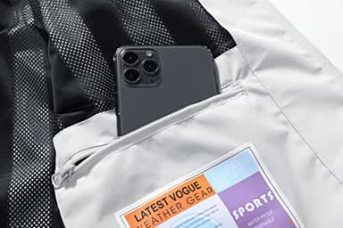 MOERDENG Women's Waterproof Rain Jacket Lightweight Raincoat Hooded Hiking Jacket Softshell Windbreaker - Image 6