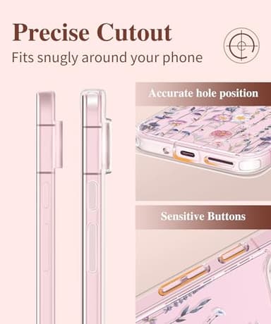 GVIEWIN for Google Pixel 9 Case/Pixel 9 Pro Case, [Screen Protector] [Military Grade Protection] Clear Floral Slim Shockproof Protective Women Phone Case Cover for Pixel 9 (Floratopia/Colorful) - Image 7