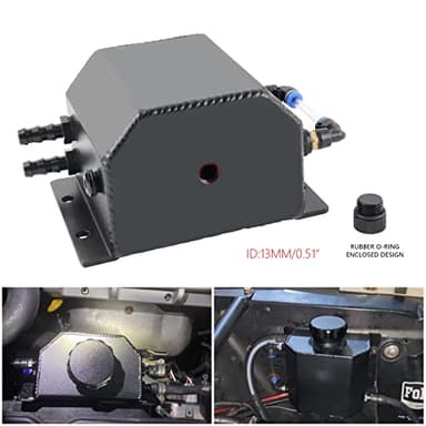 BAGARAATAN Universal 1L Coolant Radiator Tank,Coolant Overflow Tank radiator Overflow Tank,Expansion Tank Recovery Water Tank Reservoir (Black) - Image 7