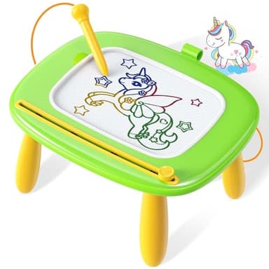 Seimome Toddlers Toys Ages 1-3, Magnetic Drawing Board, Doodle Board Pad Learning and Educational Toys for 18 Months Baby 1-3 Yr Kids Birthday Gifts - Green - Image 1