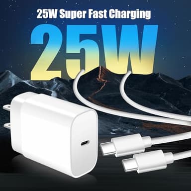 Samsung Fast Charger 2Pack 10FT Long USB C Samsung Charger Fast Charging Cord 25W USB C Chargers Fast Charging Block,Type C Wall Chargers for SamsungGalaxy S25 Ultra/S25+/S24+/S23/S22/S21/S20/A54/A16 - Image 5