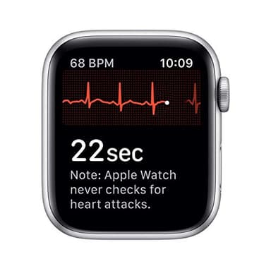 Apple Watch Series 5 (GPS + Cellular, 44MM) - Silver Aluminum Case with White Sport Band (Renewed) - Image 5